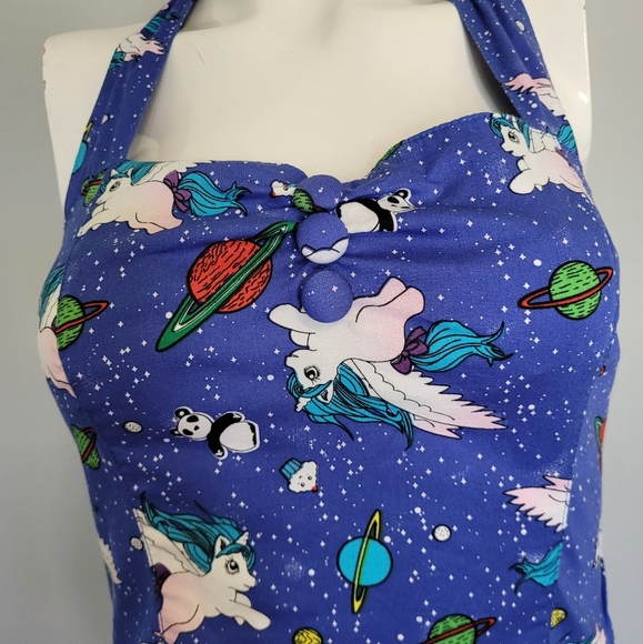 Hell Bunny Pegasus Space Dress, VGUC, Size XS - Picture 6 of 9